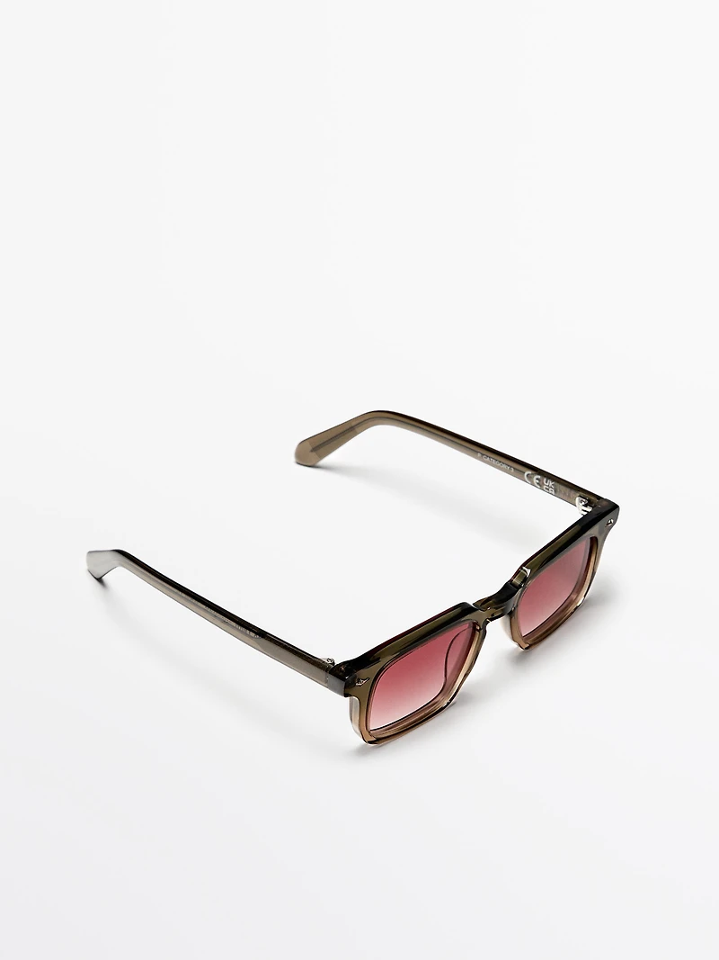 Lunettes de soleil rectangulaires étroites