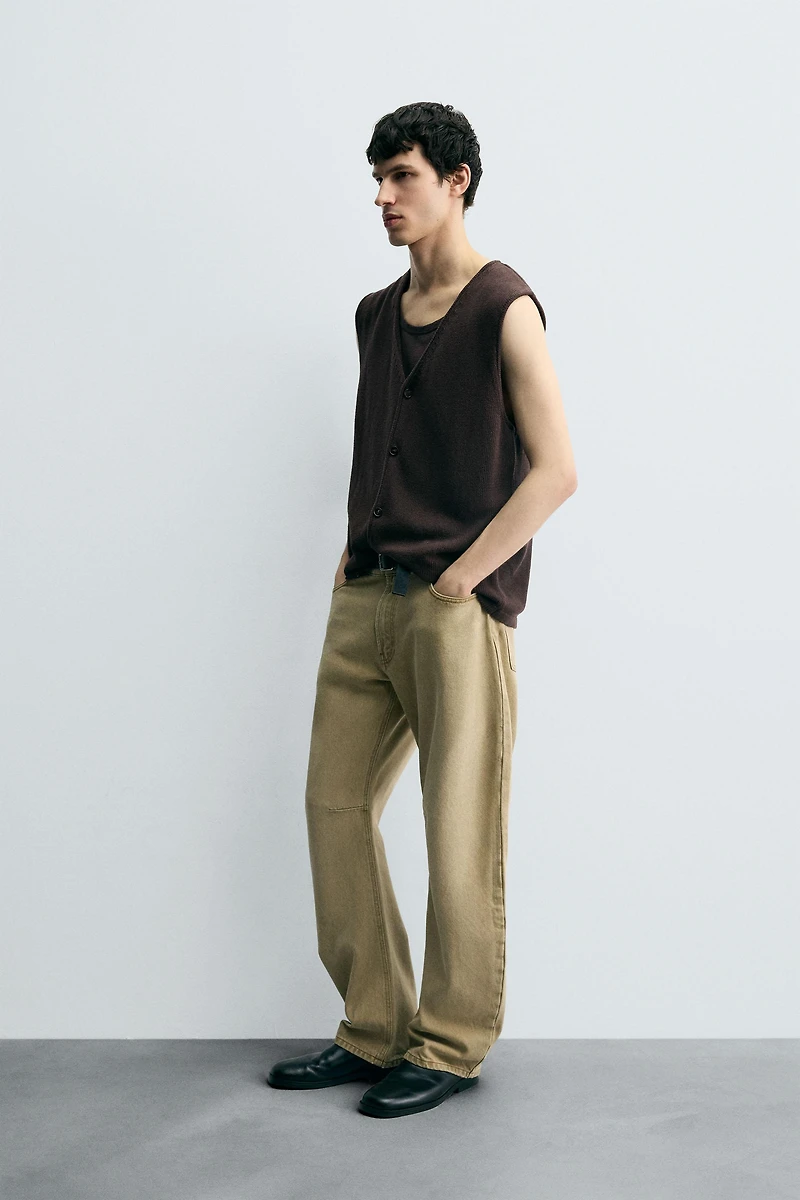 COTTON KNIT VEST