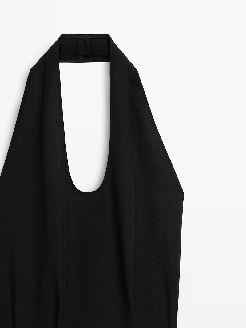 Long contrast dress