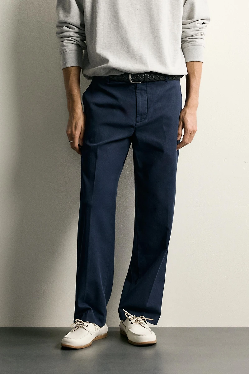 WASHED RELAXED FIT PANTS