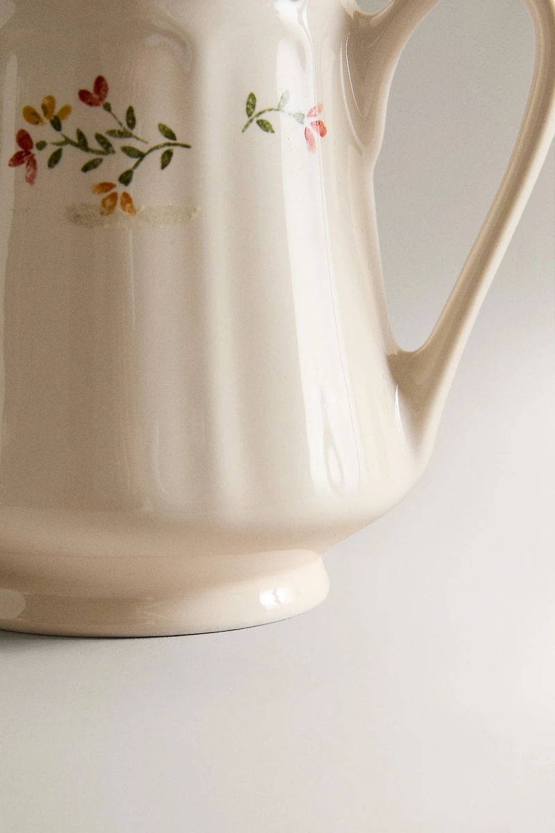 FLORAL PORCELAIN MILK PITCHER