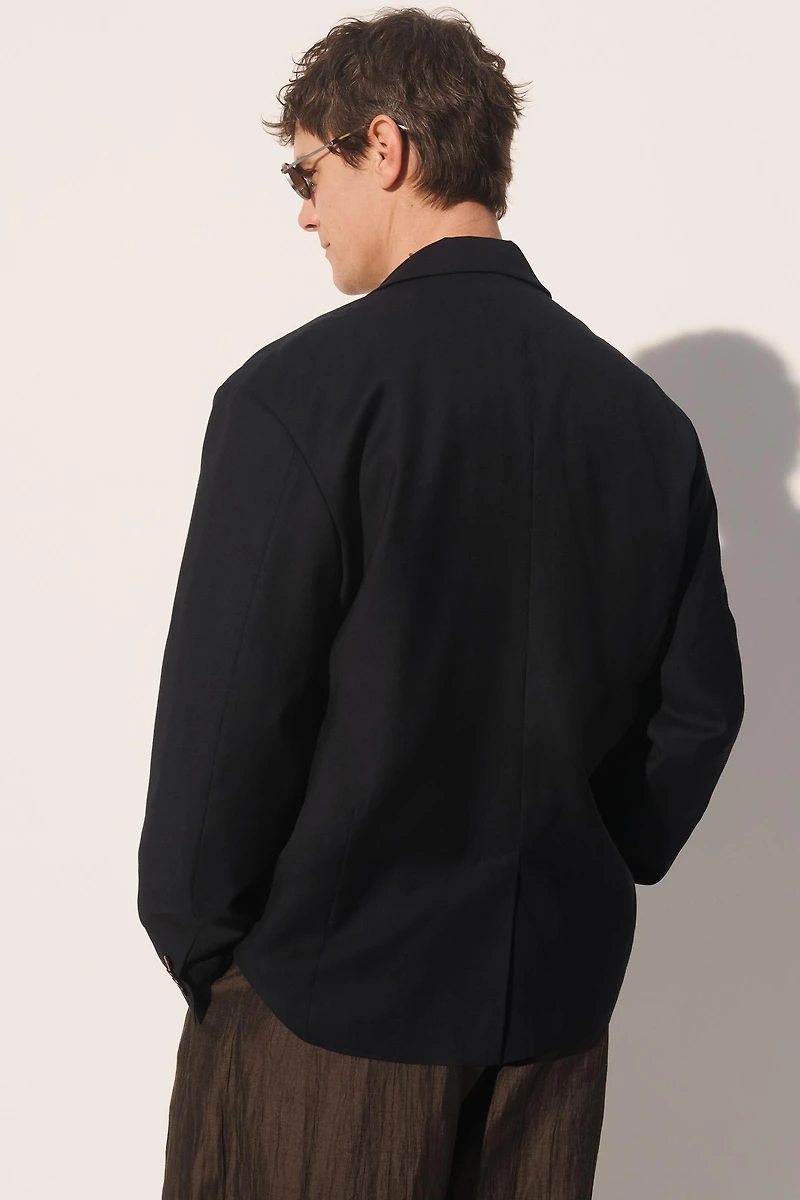 VESTE COUPE DÉCONTRACTÉE BRODERIES CONTRASTANTES