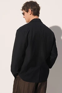 VESTE COUPE DÉCONTRACTÉE BRODERIES CONTRASTANTES