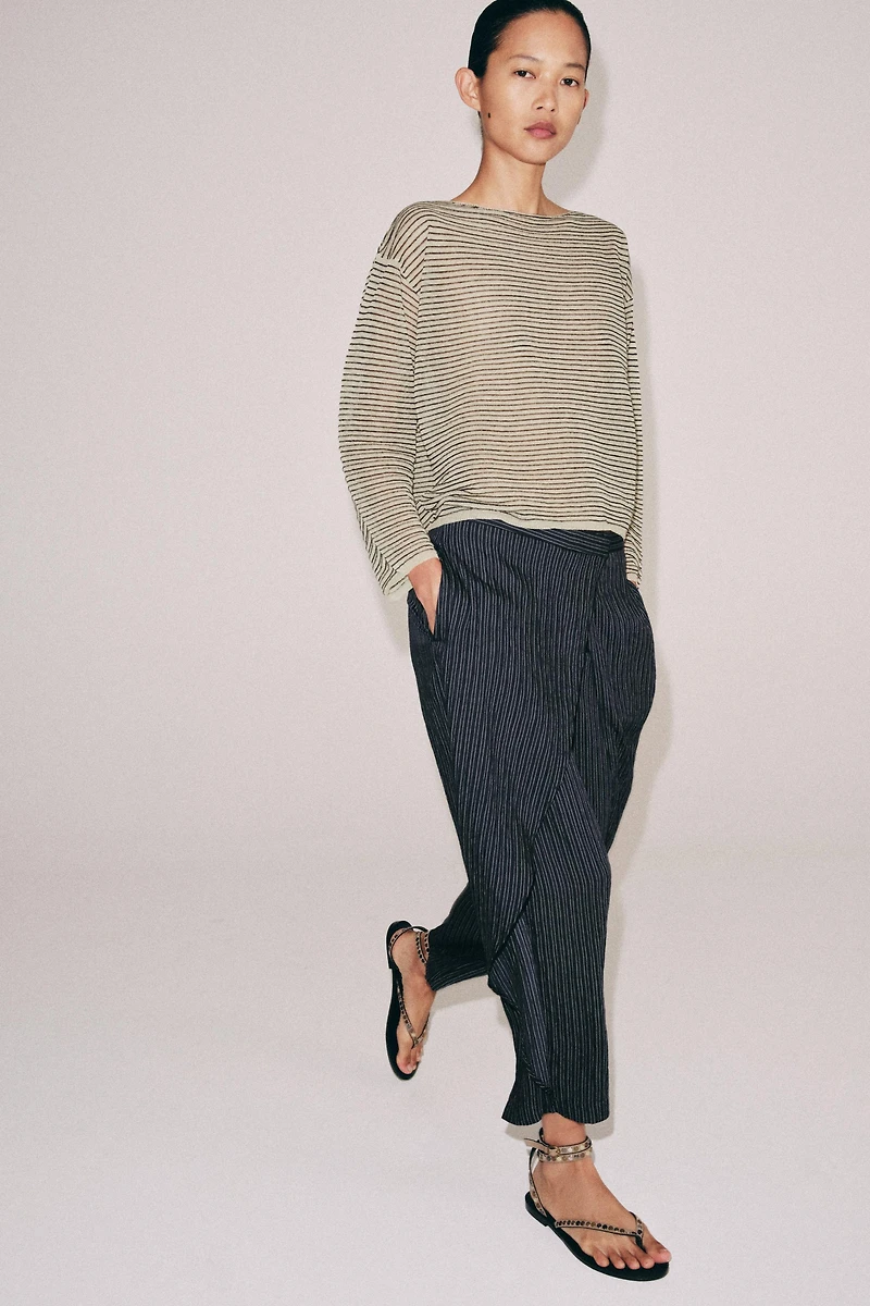 FINE KNIT STRIPED JUMPER