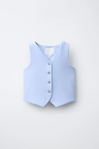 JEWEL BUTTON VEST