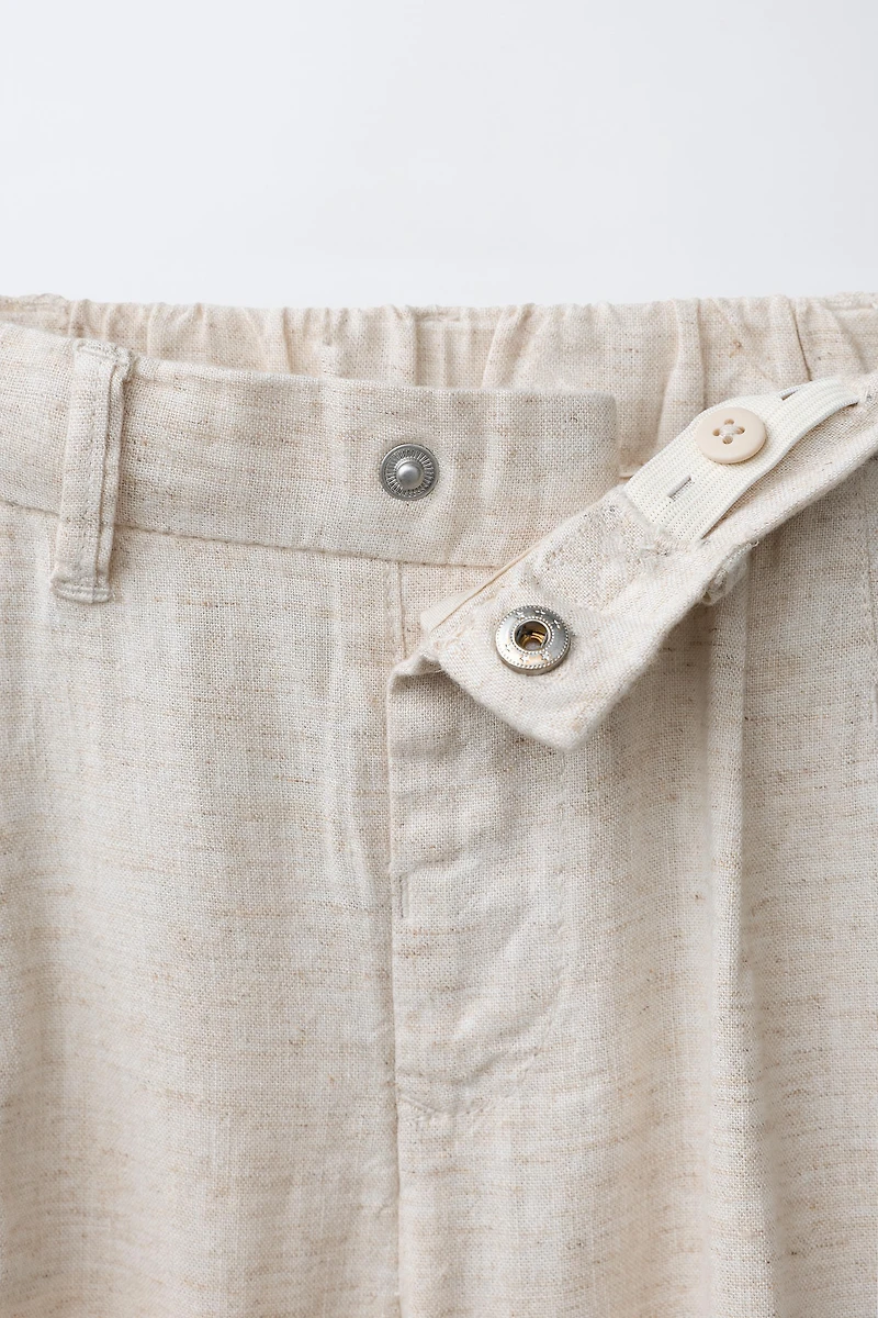 PANTALON DE COSTUME AVEC LIN