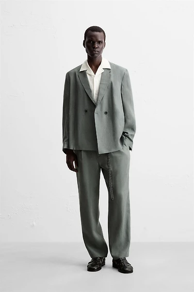 PANTALON DE COSTUME 100 % LIN
