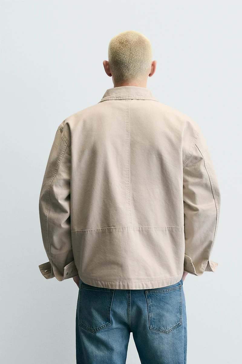 BLOUSON COUPE DÉCONTRACTÉE AVEC POCHES