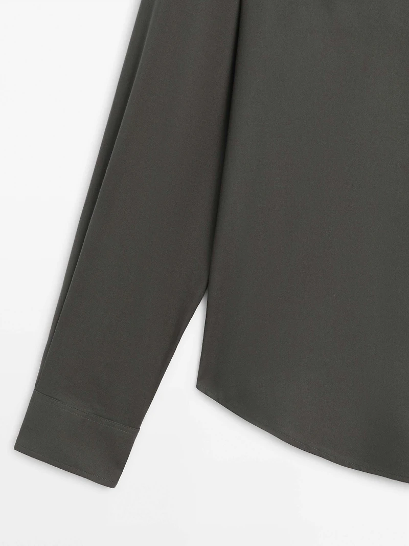 Regular fit cotton shirt