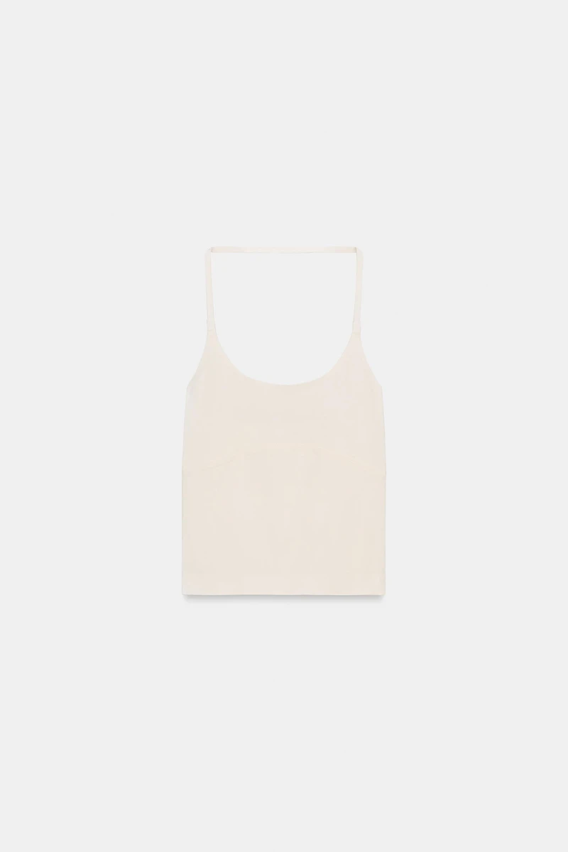 SEAMLESS HALTER TOP
