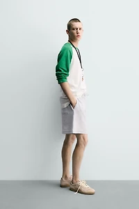 TEXTURED RELAXED FIT JOGGER SHORTS