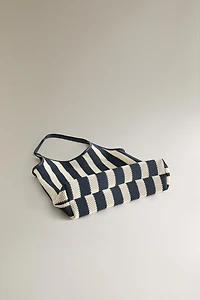 STRIPED TOTE BAG