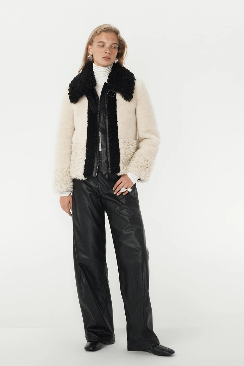 FAUX FUR PATCHWORK JACKET - THE ITEM ZARA WOMAN