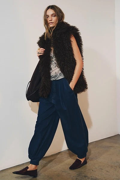 ZW COLLECTION DENIM BALLOON PANTS