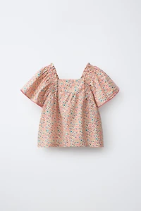 FLORAL PRINT BLOUSE
