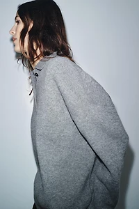 POLO 95% LAINE EN MAILLE LISSE