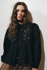ZW COLLECTION ROMANTIC EMBROIDERED BLOUSE