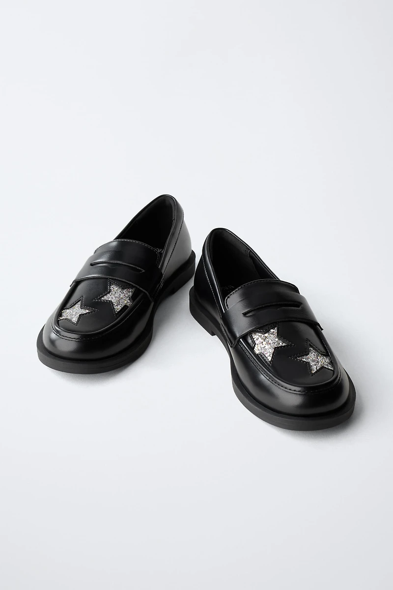 GLITTER STAR LOAFERS