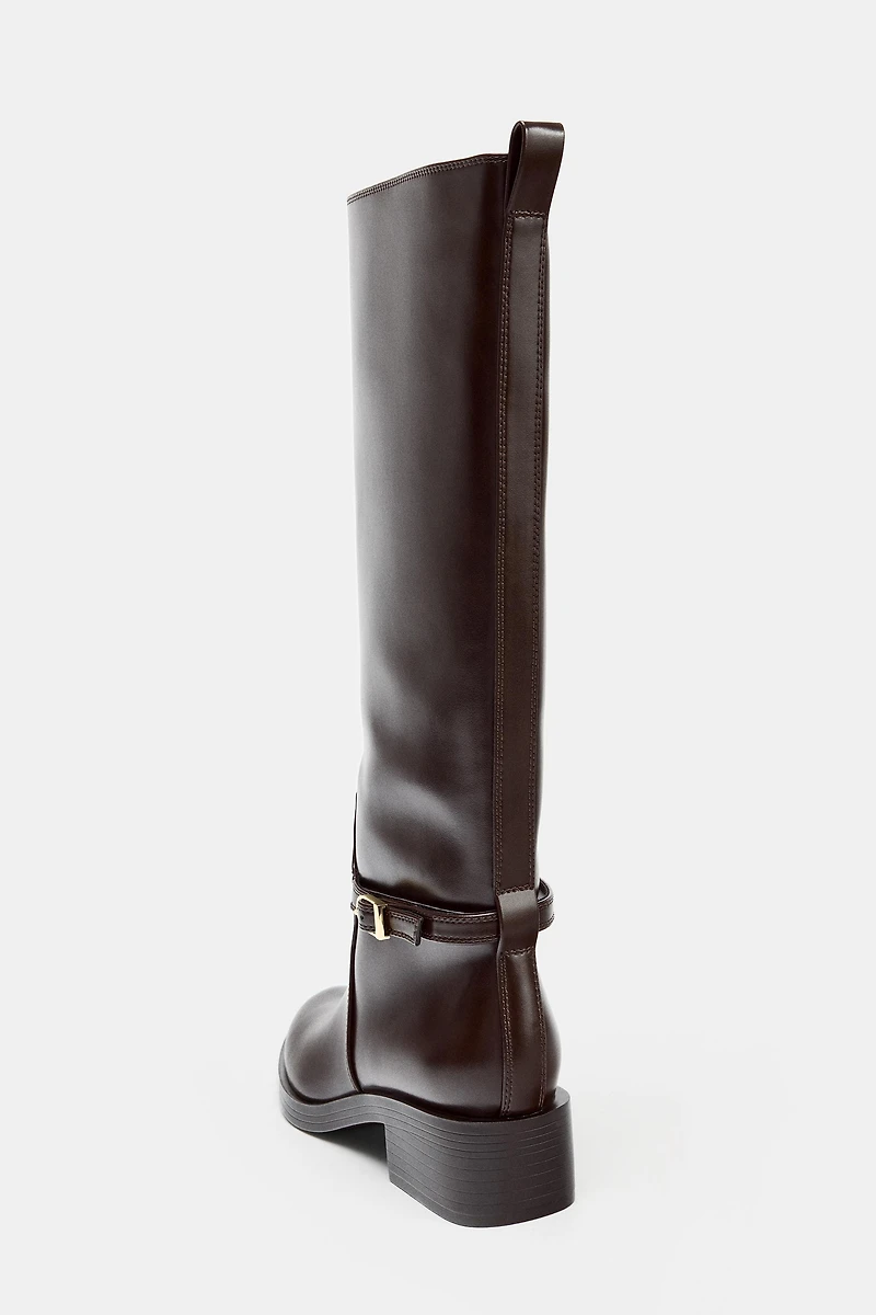 HEELED RIDING BOOTS
