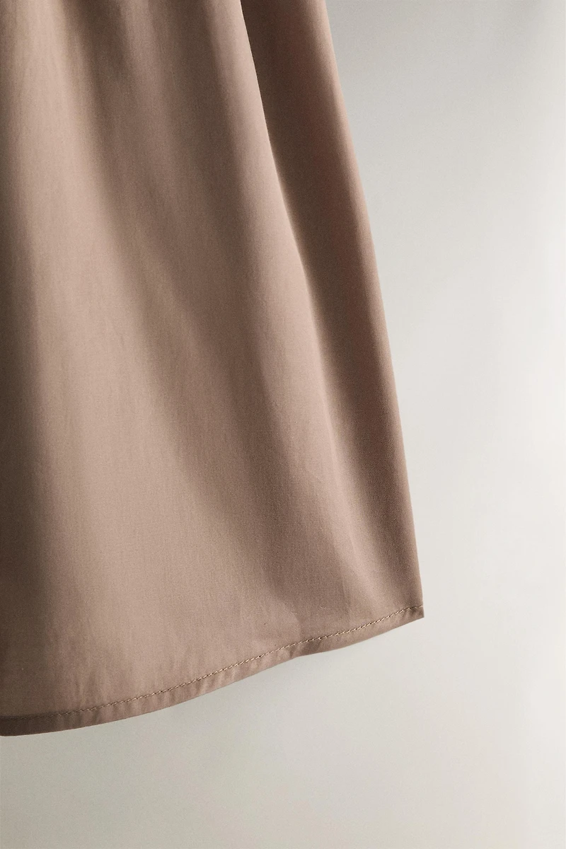 GATHERED SATEEN TOP
