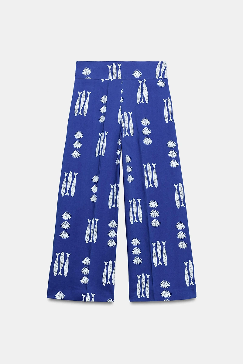 PRINTED TIE CULOTTES
