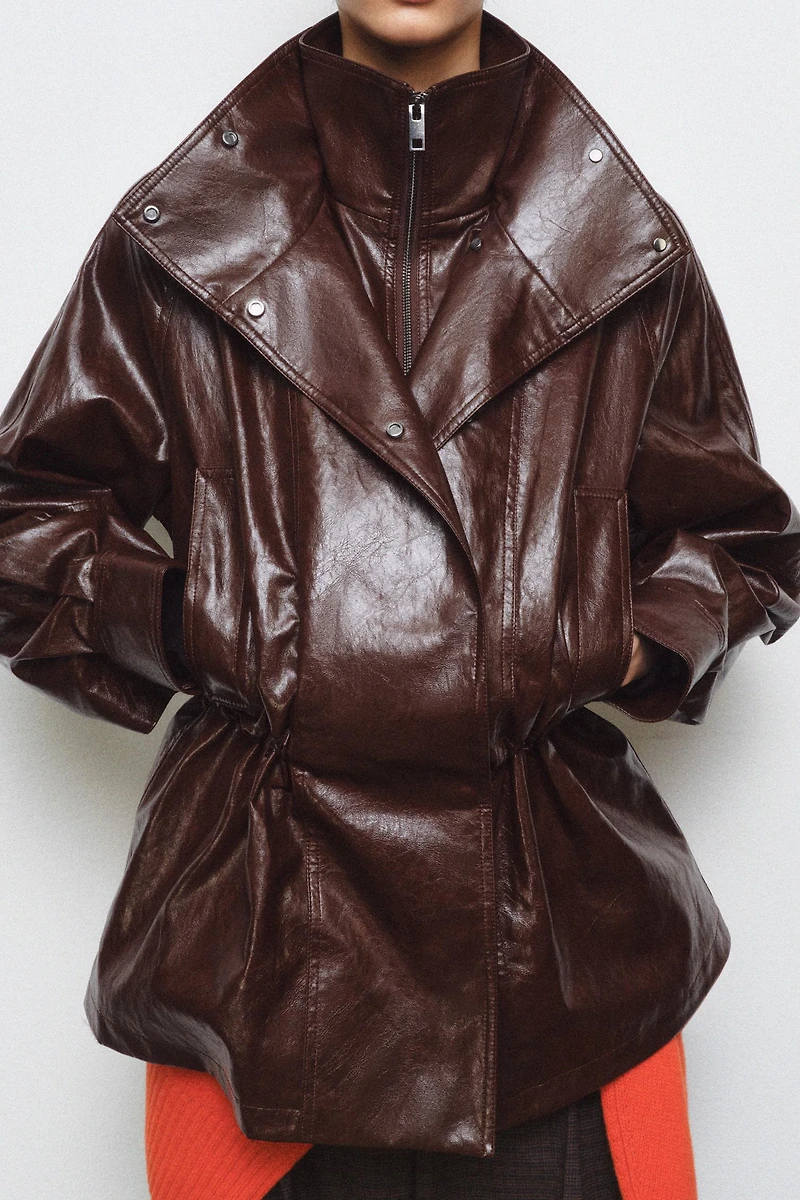 ZW COLLECTION FAUX LEATHER JACKET