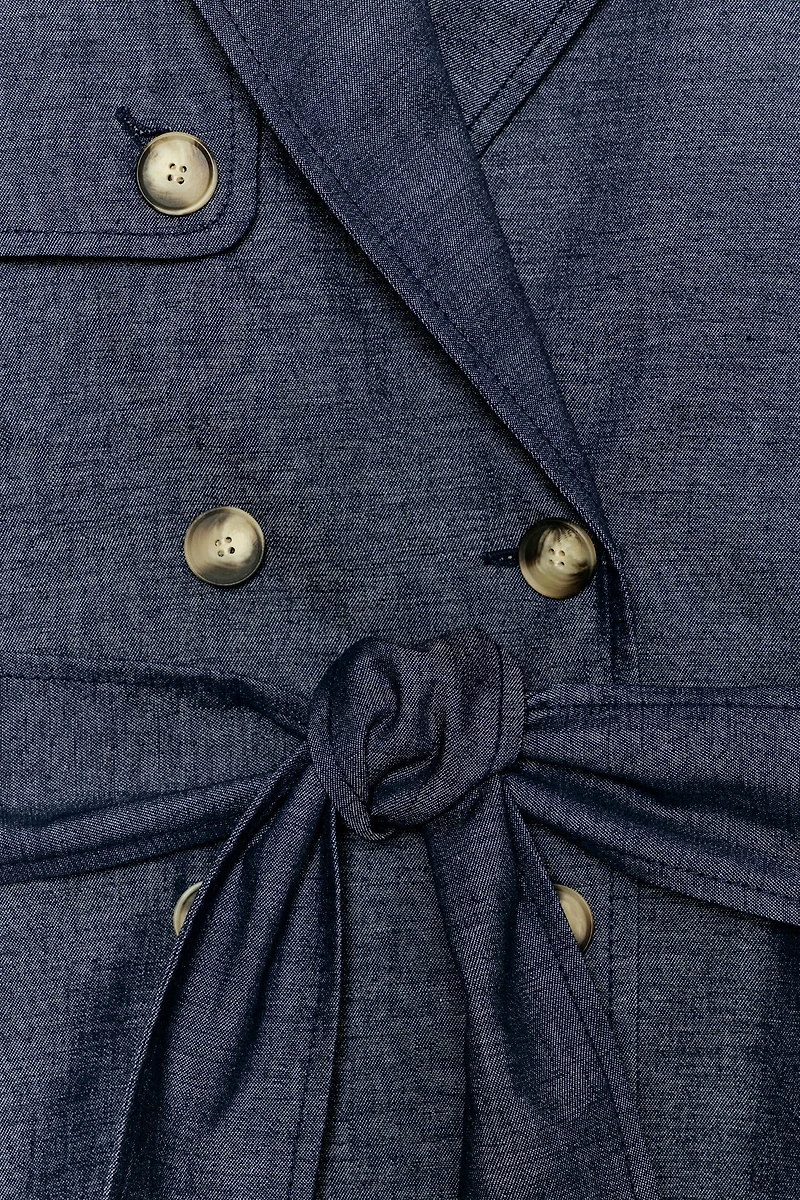 BELTED LINEN VEST