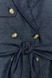 BELTED LINEN VEST