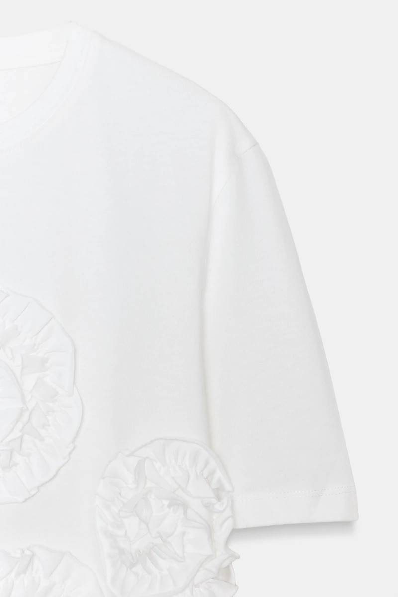 VOLUMINOUS FLORAL TOP