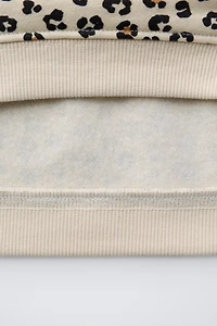 ANIMAL PRINT SWEATSHIRT AND LEGGINGS SET