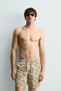 MAILLOT DE BAIN LONG À IMPRIMÉ FLEURI