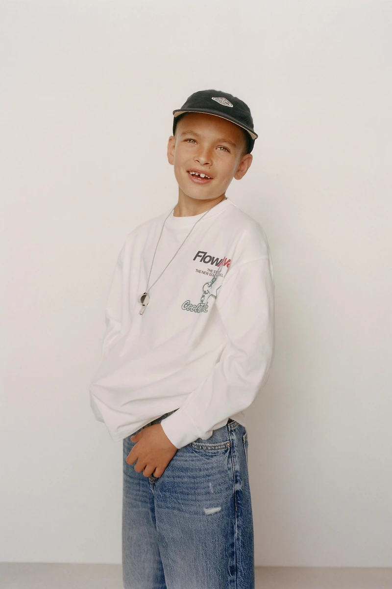 T-SHIRT À IMPRIMÉ PORTE-CLÉS