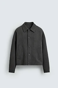 TEXTURED OVERSHIRT