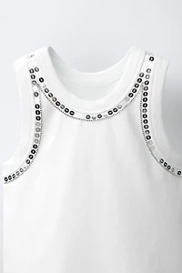 TOP PAILLETTES