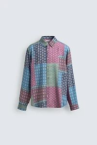 CHEMISE RELAXED FIT À IMPRIMÉ PATCHWORK