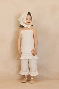 2-5 YEARS / LIMITED EDITION LINEN COTTON TUNIC DRESS