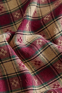 LOT DE SERVIETTES FIL TEINTÉ CARREAUX NOËL (LOT DE 2)