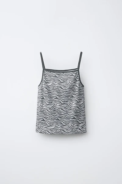 ZEBRA PRINT TOP