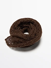 Knit neck scarf
