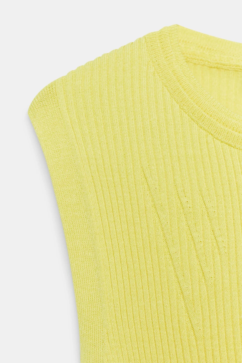 ASYMMETRIC RIB KNIT TOP