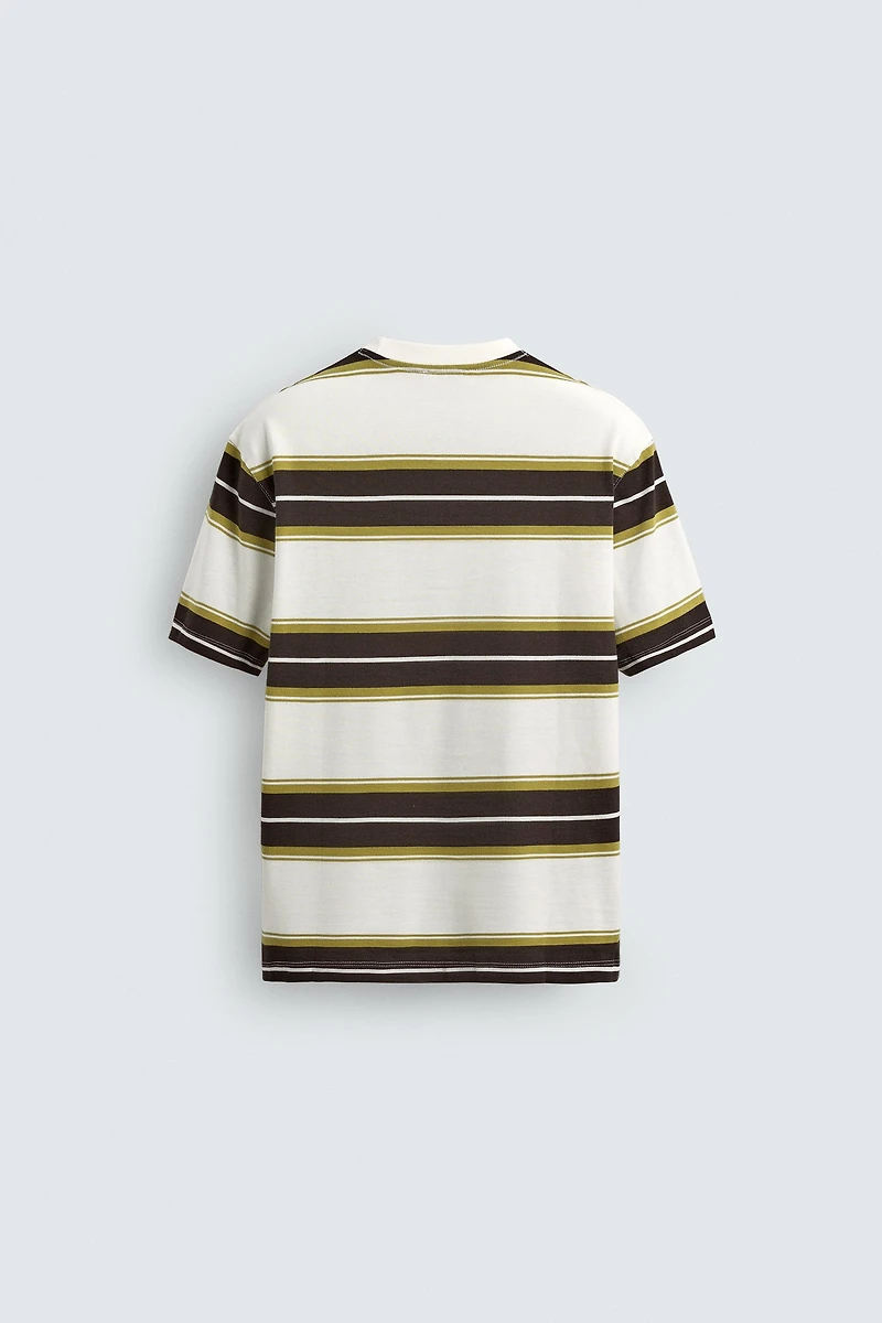 TEE-SHIRT JACQUARD RAYURES