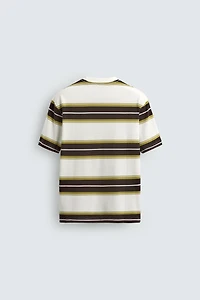 TEE-SHIRT JACQUARD RAYURES