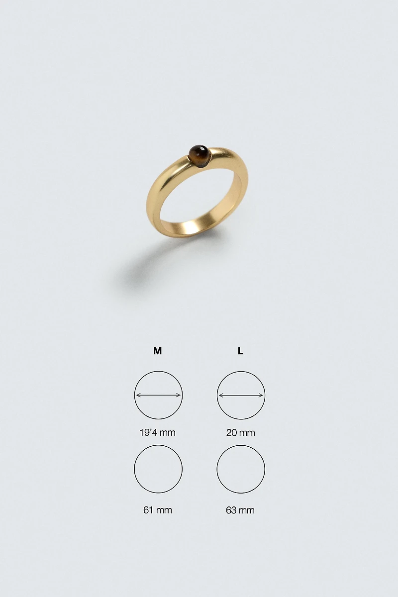 METAL STONE RING