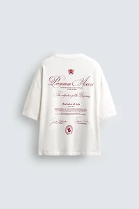 PRINTED TEXT T-SHIRT