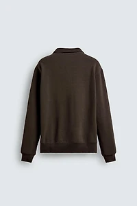 BASIC QUARTER-ZIP SWEATSHIRT