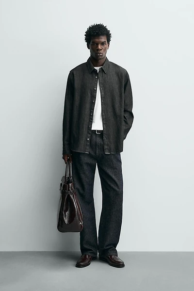 RELAXED FIT DENIM SHIRT