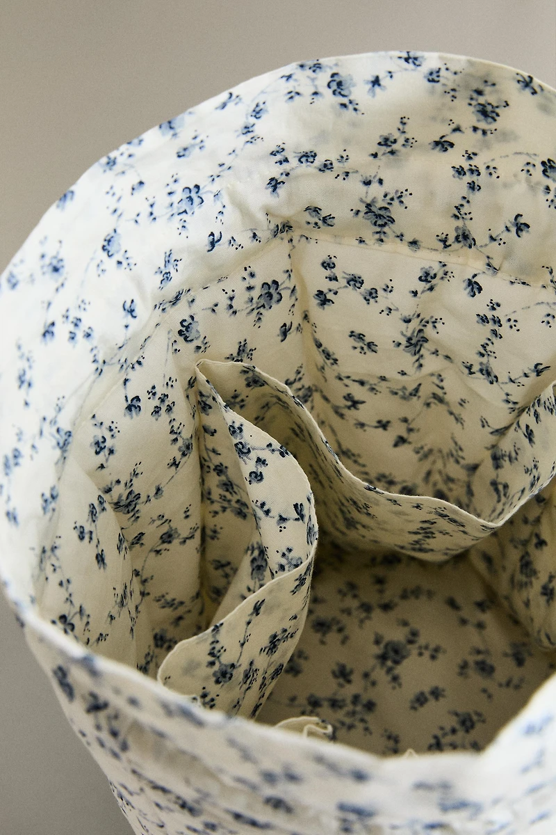 SAC BOURSE BÉBÉ FLEUR BLEUE
