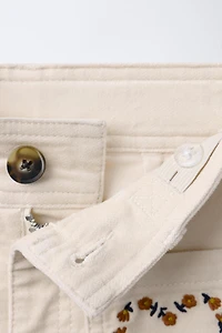 PANTALON DROIT EN VELOURS