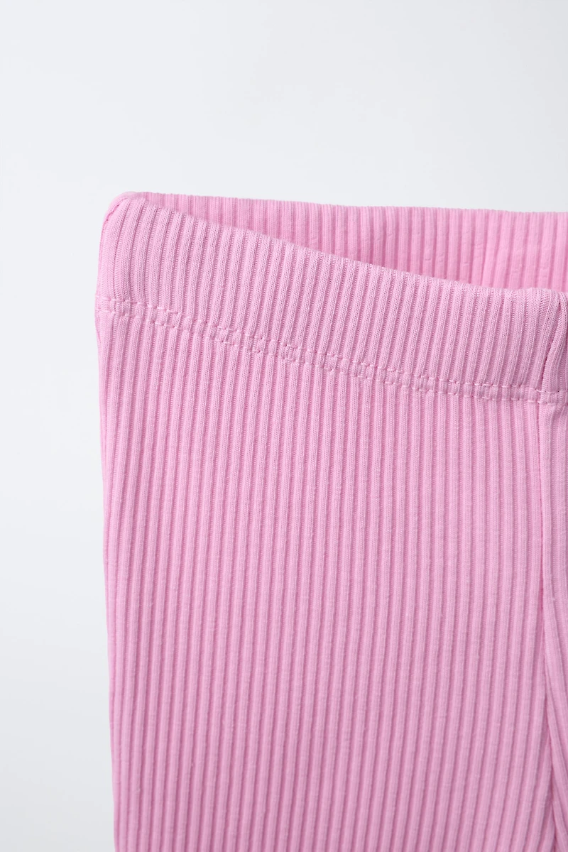 RIB CYCLING TOP AND LEGGINGS SET