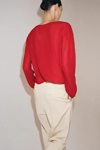 RUSTIC OPENWORK JUMPER